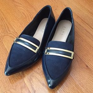 Zara pointy loafers